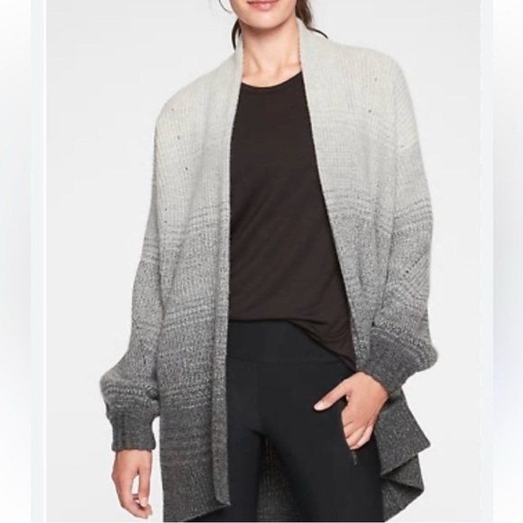 Athleta wool cashmere Gray Ombrè sweater size XS - Picture 1 of 9